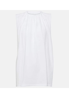 MM6 Maison Margiela Ruffled cotton jersey top