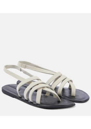The Row Line leather slingback sandals