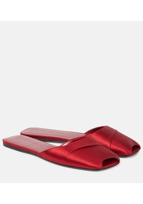 The Row Milla satin flats