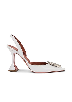 AMINA MUADDI Begum Nappa Sling Heel in White - White. Size 41 (also in ).