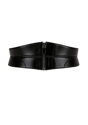 ALAÏA Small Zip Bustier Belt in Noir - Black. Size 85 (also in ).