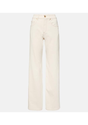 Brunello Cucinelli Garment-dyed wide-leg jeans