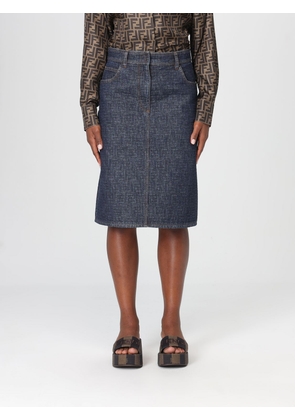 Skirt FENDI Woman color Blue