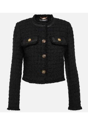 Versace Cropped boucle jacket