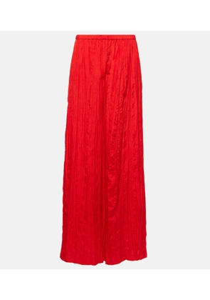 Joseph Thoresby plisse silk palazzo pants