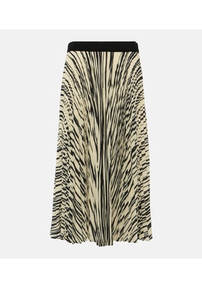 Proenza Schouler Printed plisse midi skirt