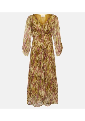 Velvet Cailey printed georgette midi dress