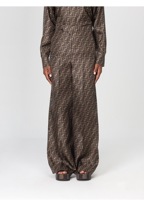 Pants FENDI Woman color Brown