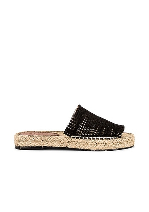 ALAÏA Espadrille Flats in Noir - Black. Size 35 (also in 36, 37).