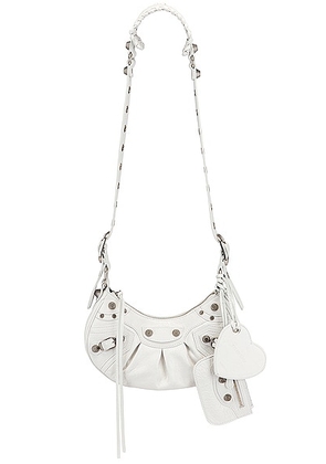 Balenciaga XS Le Cagole Shoulder Bag in Optic White - White. Size all.