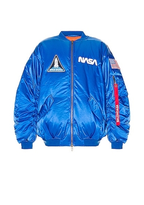 Balenciaga Space Bomber in Royal Blue - Blue. Size 44/S (also in ).