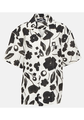 Jacquemus La Chemise Jean printed linen shirt