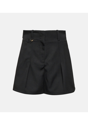 Jacquemus Le Short Bari pleated wool shorts
