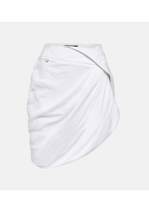 Jacquemus La Mini Jupe Saudade draped miniskirt