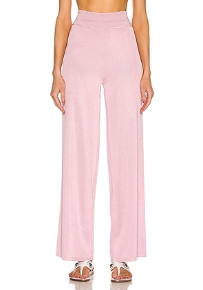 ALAÏA Edition 1993 Wide Leg Pant in Rose - Rose. Size 42 (also in ).