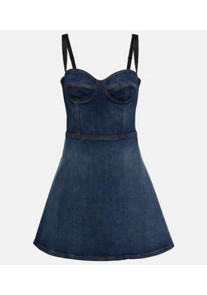 Dolce&Gabbana Corset denim minidress