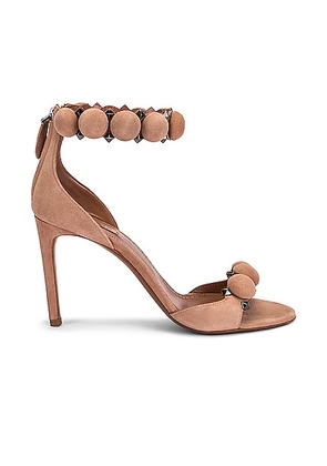 ALAÏA La Bombe Ankle Bracelet Sandals in Chair - Neutral. Size 35.5 (also in ).