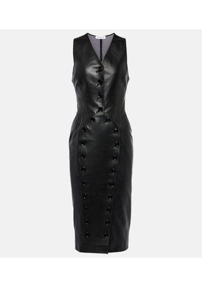 Alaia Leather midi dress