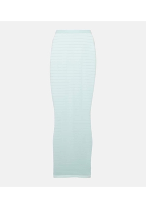 Alaia Striped maxi skirt