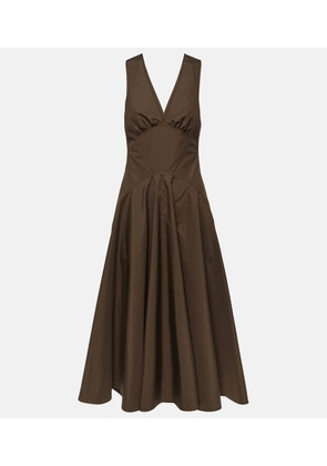 Alaia Cotton poplin midi dress
