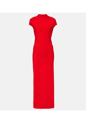 Alaia Cutout jersey maxi dress