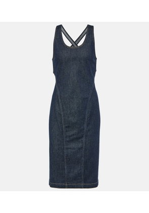 Alaia Denim midi dress