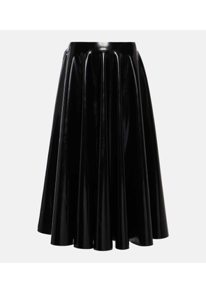 Alaia Latex midi skirt