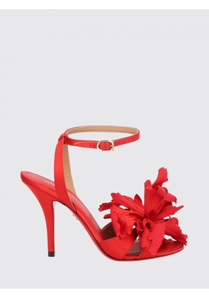 Heeled Sandal FERRAGAMO Woman color Red
