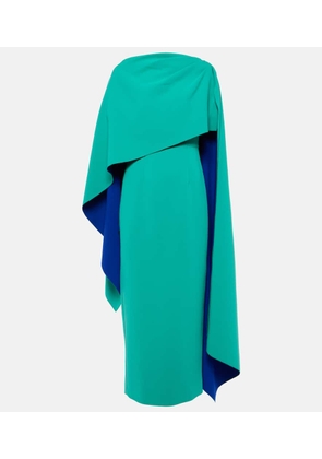 Roksanda Demetria caped crepe gown
