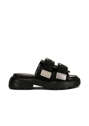 Bottega Veneta Flash Buckle Sandals in Black - Black. Size 38 (also in 39).