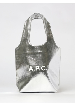 Tote Bag A. P.C. Woman color Silver