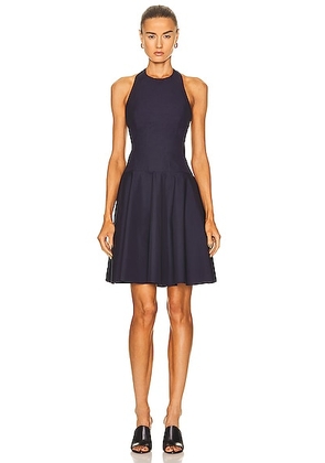 ALAÏA Mini Sun Dress in Marine - Navy. Size 42 (also in 44).