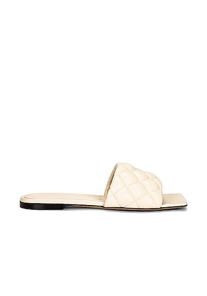 Bottega Veneta Padded Stretch Flat Sandals in Sea Salt - Cream. Size 36 (also in ).
