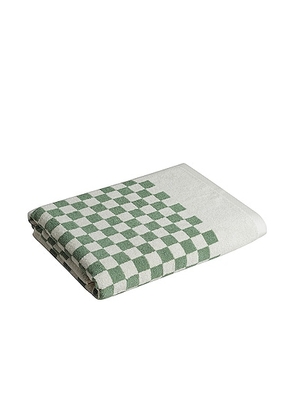 BAINA Roman Pool Towel in Sage & Chalk - Green. Size all.