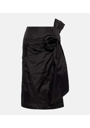 Simone Rocha Floral-applique pencil skirt
