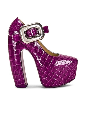 Bottega Veneta Mary Jane Heel in Venom - Purple. Size 39 (also in 36.5).