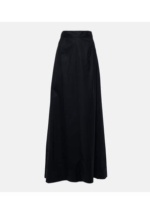 Plan C Mid-rise cotton maxi skirt