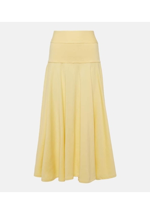 Plan C Pleated knit midi skirt