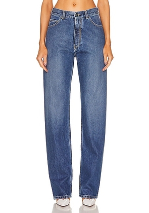 ALAÏA Lover Jean in Blue - Denim-Medium. Size 44 (also in ).