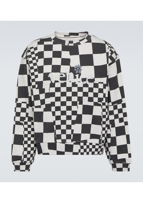 ERL Checked cotton jersey sweatshirt