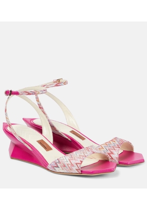 Missoni Zig Zag wedge sandals