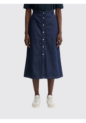 Skirt A. P.C. Woman color Denim