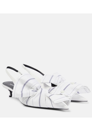 Balenciaga Knife 40 leather slingback pumps
