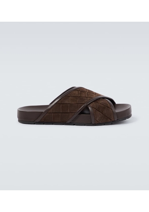 Bottega Veneta Tarik Intrecciato suede slides