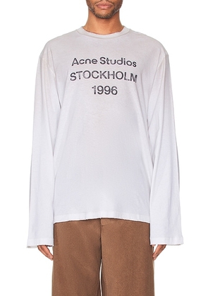 Acne Studios Edden U 1996 T-shirt in Dusty White in Optic White - White. Size L (also in M, XL).