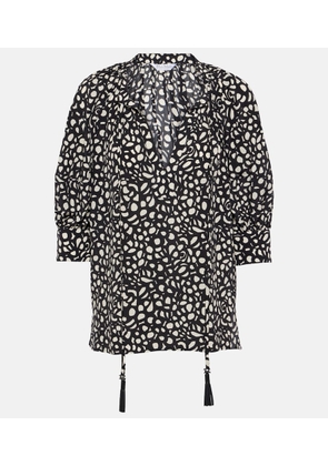 Max Mara Emy printed silk twill blouse