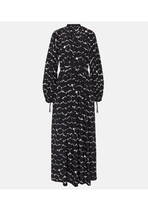 Max Mara Urbania printed silk maxi dress