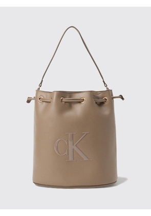 Shoulder Bag CALVIN KLEIN Woman color Dove Grey