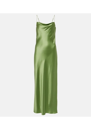 Dorothee Schumacher Shiny Statement silk charmeuse maxi dress