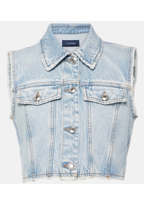 Sportmax Cropped denim vest